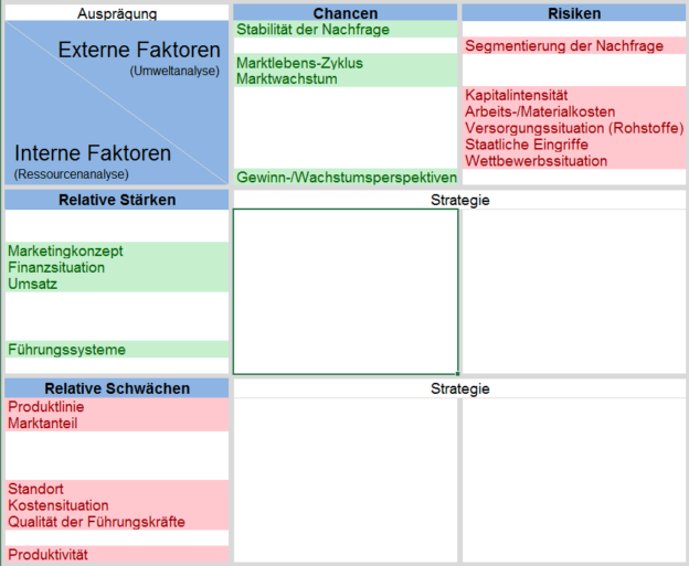 Example SWOT-Analysis - Strengths & Weaknesses explained by example